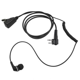 HELETUL Walkie Talkie in-Ear Earpiece Wired Ear Buds Earbuds with Ptt Mic Compatible for Motorola 2-Way Radio CLS bpr dlr dtr rdm Rum(2 Pack)