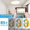HOVENLA 36W Flush Mount Ceiling Light Fixture White, 19.7 Inch