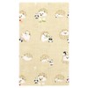 Hamamonyo Tenugui Hedgehog and Mama Panda, Beige