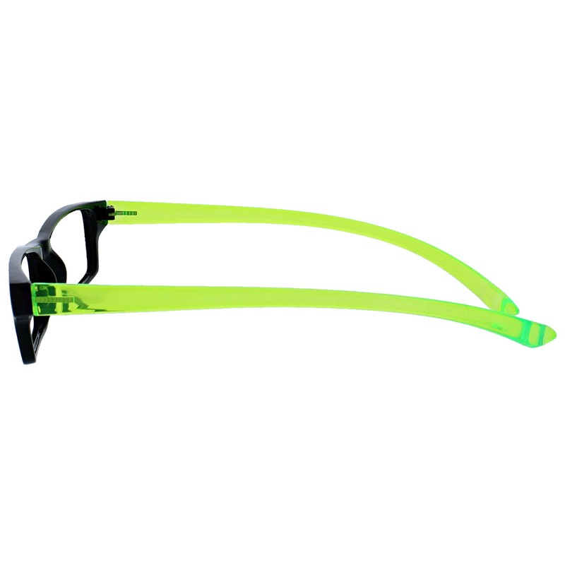 UV Reader Schwarz Leuchtend Grünen Nacken-Lesebrille Herren Frauen UVR021 +1,00