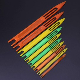 WOWOWO 10 Pcs Fishing Netting Needle Repair Net Line Plastic Shuttles Mending Weaving