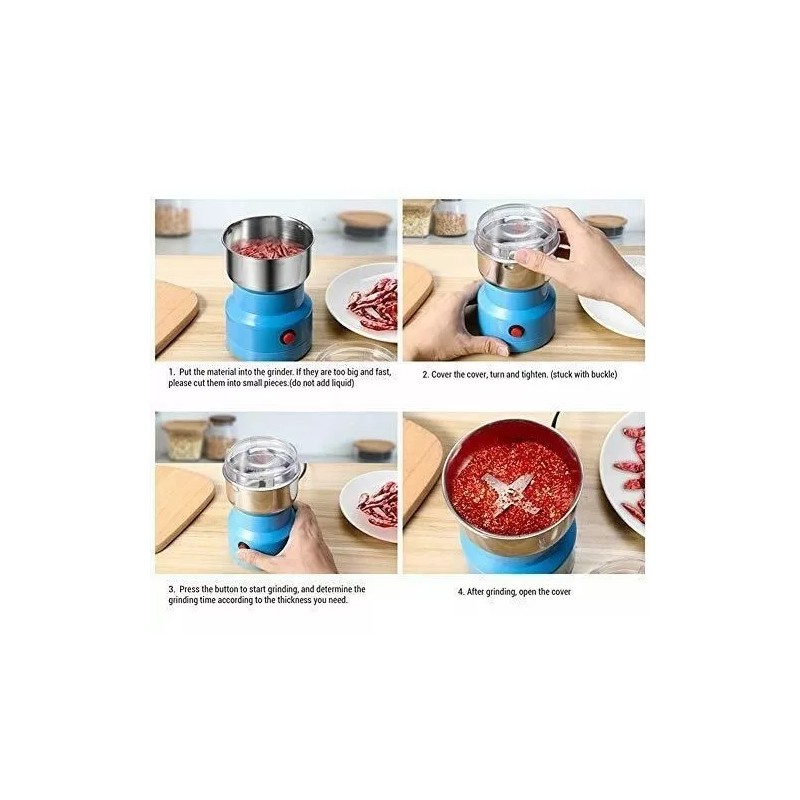 Extreme Molino De Especies Cafe Almendras Granos Chile Doblecuchilla