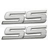 2Pcs Front Door SS Emblem 3D Badge Nameplates Replacement for