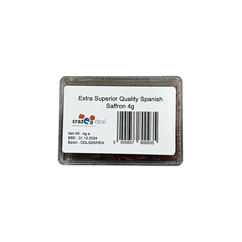 Crazee Deal | Extra Superior Pure Spanish Saffron Strands 4g