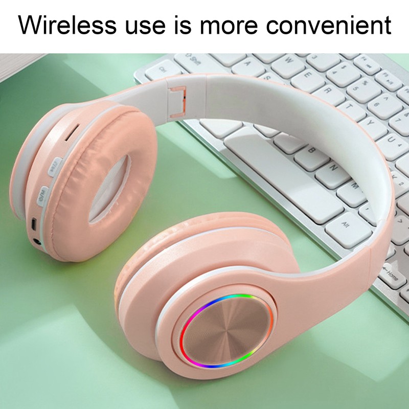 Bluetooth Headset Noise Reduction Foldable Over Ear Wireless Headphone with