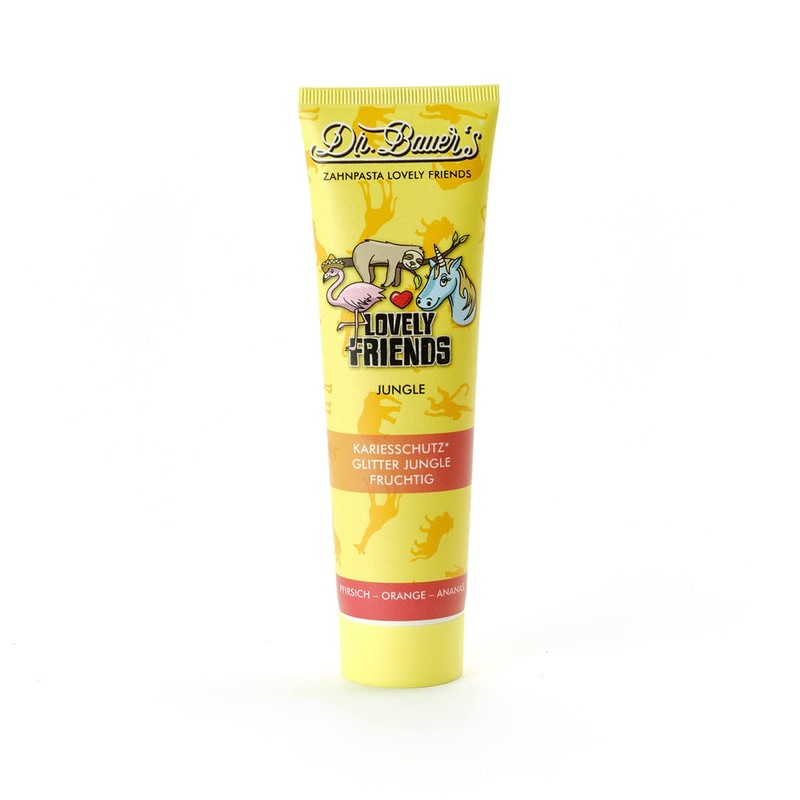 Dr. Bauer's Lovely Friends Toothpaste with Glitter Motifs, Many Great
