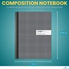 1InTheOffice Graph Composition Book, 9.75" x 7.5" Graph Paper Notebook,