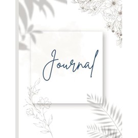 Aesthetic Leaves Lined Boho Journal, College Ruled for Writing, 100 Pages, for Personal Diary, Work, Travel, School, Note Taking, Business, Office and More