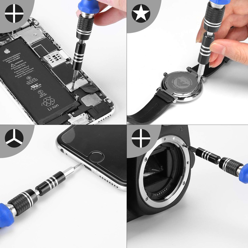 Hautton Precision Screwdriver Set, 60 in 1 with 56 bits