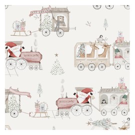 Glick Luxury Christmas Napkins, Pack 20, 3 Ply, All Aboard Christmas Napkins