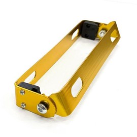 License Plate Holder 180° Angle Adjustable Bracket Rubonarie License Plate License Plate Custom Easy Install Scooter Bike Stay Angle Adjustable Universal Moped Motorcycle (Gold)