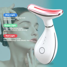 Airelax Face Massager Red Light Therapy Face Lifting & Sculpting Tool, Facial Massager for Skin Care, at-Home Facial Massage Tool with 3 Modes & 3 Lights