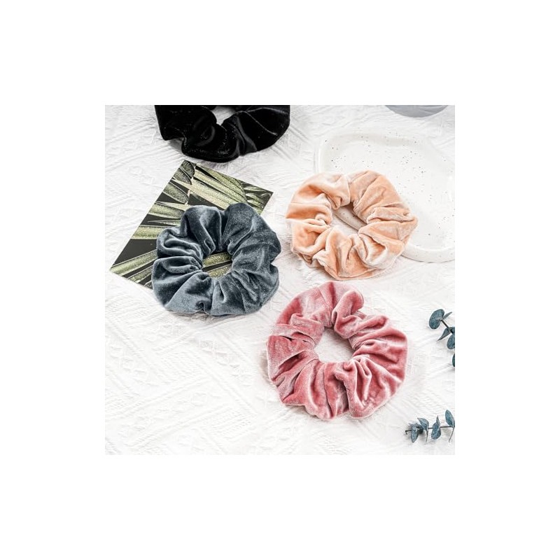 Lolalet Scrunchies Velvet Gomas para el Pelo