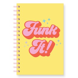Studio Oh! Medium Spiral Notebook 5.75" x 8.75", Back to School Supplies & Cute College Essentials, Aesthetic Notebook for School, 160 Page Lined Paper, 100 GSM Paper Weight, Lay Flat Binding, Funk It