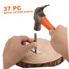 DOITOOL 1 Set Metal Stamping Kit Letter and Number Punch