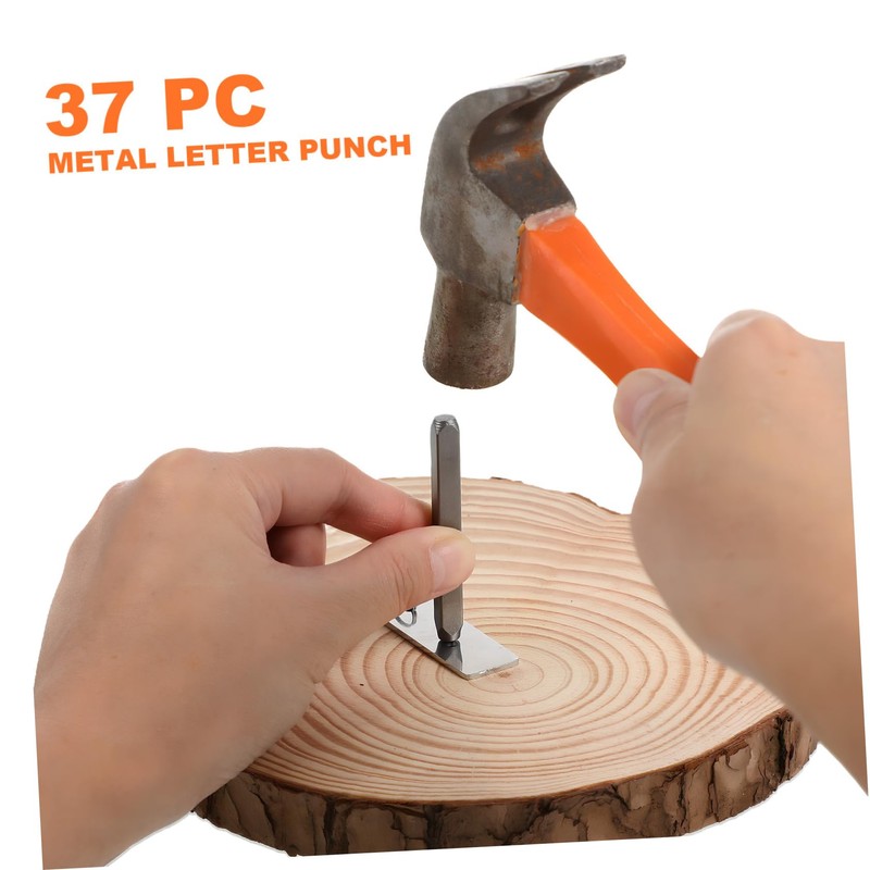 DOITOOL 1 Set Metal Stamping Kit Letter and Number Punch