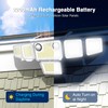 SZPOWER 6000LM Solar Lights Outdoor, 6 Heads Solar Flood Lights