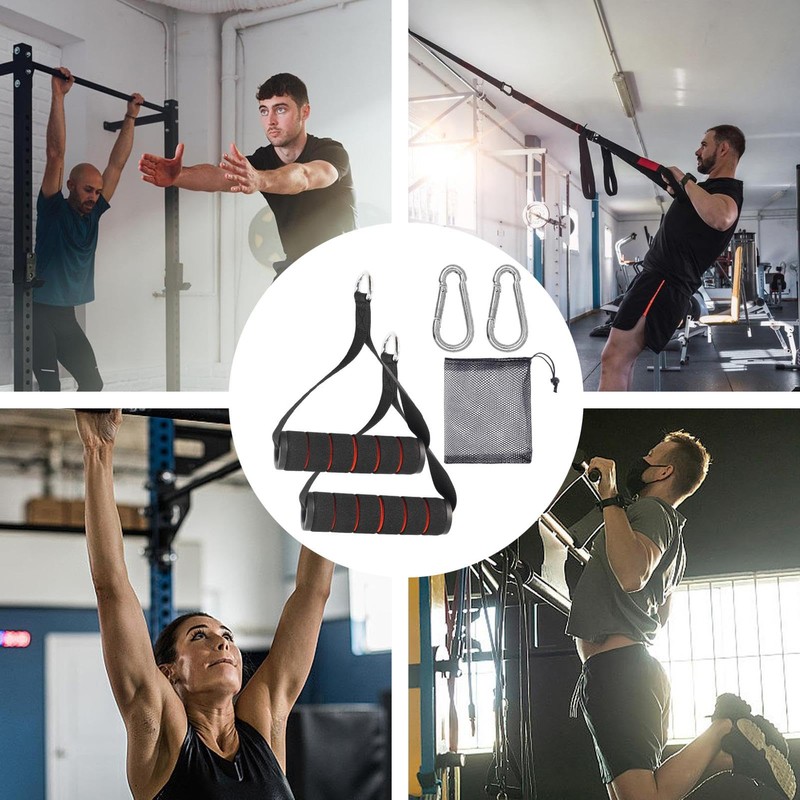 Workout Handles, Replacement Exercise Band Handles - Cable Grips Attachments,