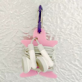 Nite Ize Curvyman Pink Cord Organizer w/Purple S-Carabiner Headset Cable Wrap