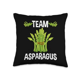 Asparagus Seeds Vegetables Veg Asparagus Crowns Harvesting Roots for Planting Asparagus Fern Throw Pillow, 16x16, Multicolor