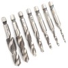 7Pcs Tap Set 1/4 Hex Shank Metric Drilling and Tapping