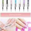 BANSHAN Nail Art Brushes, 5PCS Nail Brushes for Nail Art