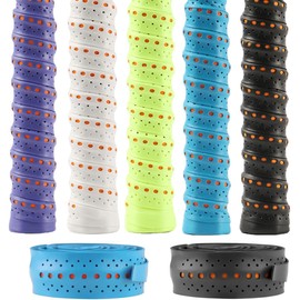 ZYHSLZ Cinta de Agarre para Raqueta de Tenis, 5 Pcs Grip Raqueta Tenis, Bádminton Cinta Antideslizante, Transpirable Grip Padel, Antideslizante y Absorbente, Ideal para Tenis, Bádminton, Squash