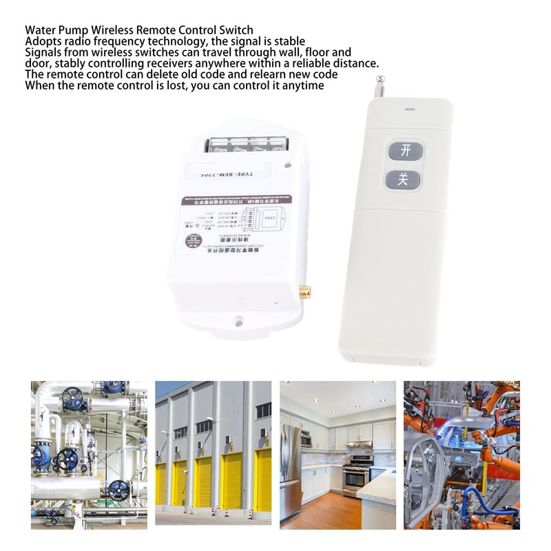 Smart Wireless Remote Control Switch for Water Pump Household Large
