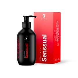 Aceite Corporal de 800ml (27 oz) para Masaje en Pareja con más de 99% de Ingredientes Naturales, Mezcla de Aceites Naturales Relajantes de 800 ml para Masaje Erótico.Sensual Massage Oil. B Life