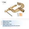 sourcing map 800A Brass G-Shape Ground Welding Earth Clamp C-Clamp