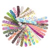 Baluue 50pcs Double Sided Printed Nail Files Eva Nail Grinding
