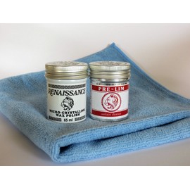 Picreator Enterprises Ltd. Renaissance Wax & Pre-Lim Burnisher 65ml With Big Blue 16"x16" Microfiber Cloth