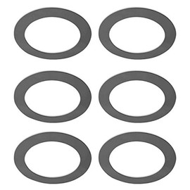 OhLectric Goof Ring for Wall - LED Light Goof Ring for Ceiling and Wall Fixtures - Pack of 6 Recessed Trim Ring for Lights - Circular Ceiling Ring (Black, 3" Goof Ring)