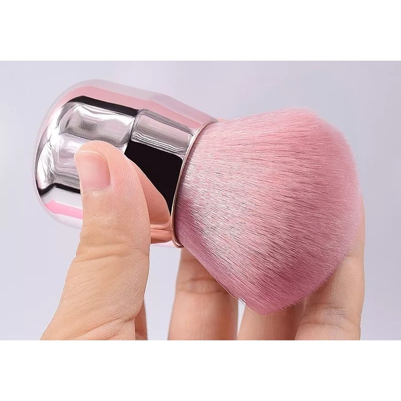 Direcksmart Elegante Cepillo Rosa Mágico Base Maquillaje Portátil