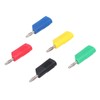 10PCS 4mm Banana Plugs Brass Nickel Plated Connectors Speaker Cable