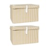 Pazar Kapısı Interlining Fabric Foldable Storage Bin Cube Organizer Basket