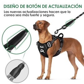 SlowTon Correa para Perro, 1.5m Grande Mediano Pequeño Correas de Entrenamiento Resistente Reflectante para Perros con Mango de Control Seguridad Acolchada Suave, Fuerte Correa Giratoria Sin Enredo