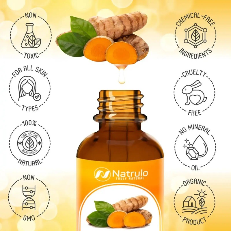 Aceite Iluminador De Piel De Cúrcuma Natural Para Manchas Os