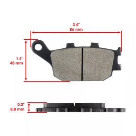 Celox Rear Brake Pads for Honda VT1100C3 Shadow 1100 Aero 1998 1999 2000 2001 2002