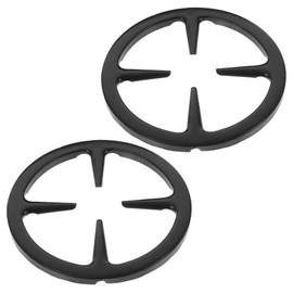 Zerodeko 2pcs Wok Ring Replacement Parts Cast Iron Wok Support Ring for Gas Stove Burner Grate Coffee Pot Holder Support Stand Milk Pot Holder Gas Stove Accessories