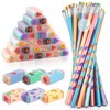 SKAMORI Set of 60 Pencils with Eraser, Children's Set, 30