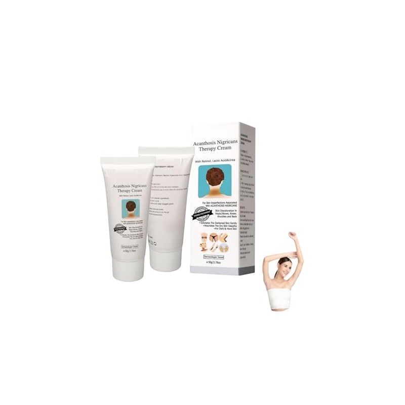 2PCSAcanthosis Nigricans Crema, Crema Correctora de Manchas Oscuras,Ilumina el Tono
