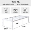 DiaOutro 18 Inch Twin XL Bed Frame Heavy Duty No