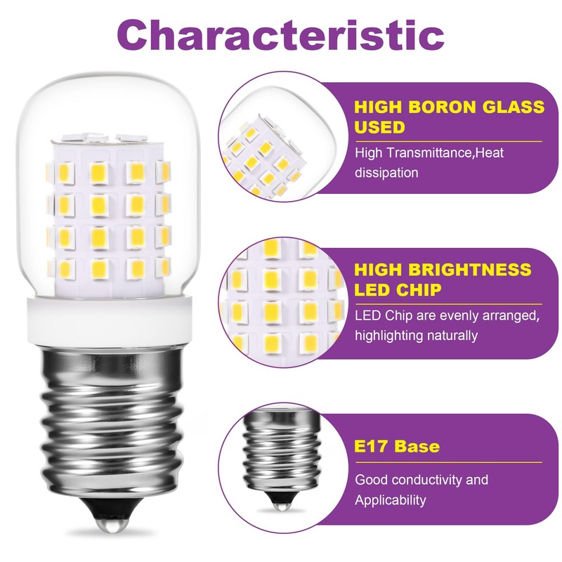 SYXKJ E17 LED Microwave Light Bulb Under Hood 8206232a 380LM