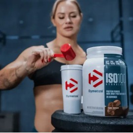 Iso 100 Dymatize, aislado de suero hidrolizado, 2,3 kg, sabor vainilla