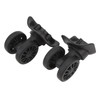 1 Pair ABS Rubber Universal Suitcase Wheels for Trolley Case,