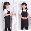 [ふうぐい] 小学生用エプロン 子供用エプロン 調節可能な ポケット2つ付き 撥水材質 汚れ防止 無地 シンプル 着脱簡単