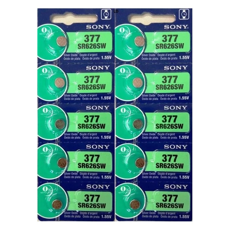 MURATA / SONY 377 SR626SW (2 piece) SR626 V377 Watch