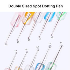 20pc Nail Art Painting Brush Pen Tools Kit UV Gel Building Drawing Linering Brushes Set Mandala Nail Dotting Pens (White)
