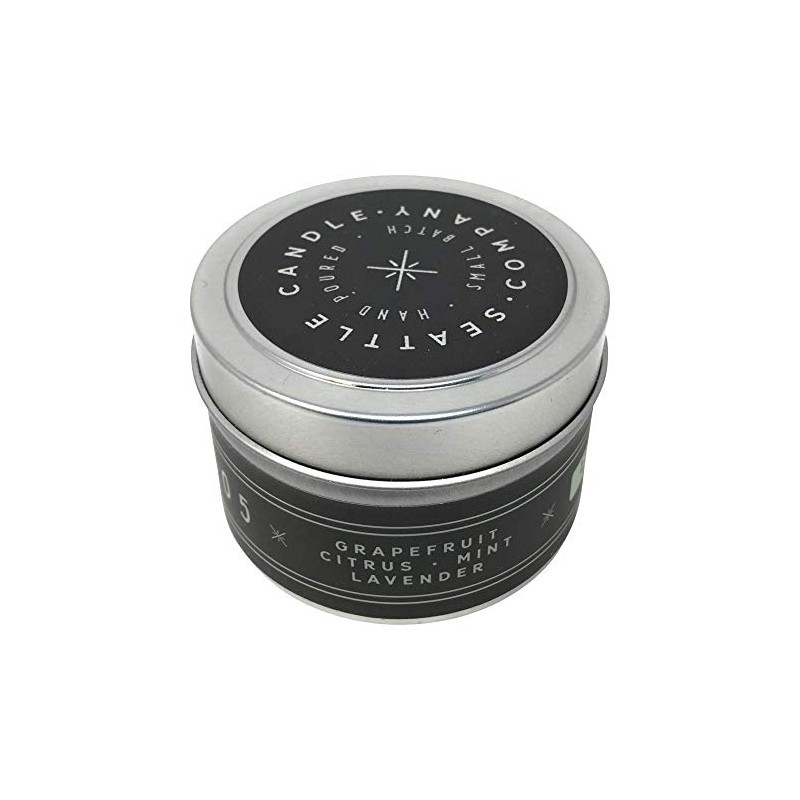 Seattle Candle Co. Grapefruit Mint Tin Candle, 4 Oz
